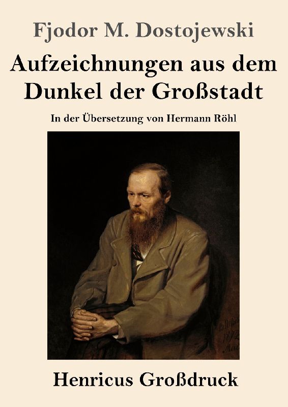 Aufzeichnungen aus dem Dunkel der Großstadt (Großdruck)