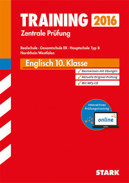 Training Zentrale Prüfung Realschule / Hauptschule Typ B NRW - Englisch mit MP3-CD - inkl. Online-Prüfungstraining