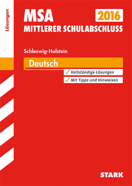 Mittlerer Schulabschluss Schleswig-Holstein - Deutsch Lösungen