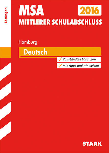 Mittlerer Schulabschluss Hamburg - Deutsch Lösungen