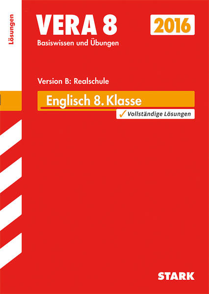 VERA 8 Realschule - Englisch Lösungen