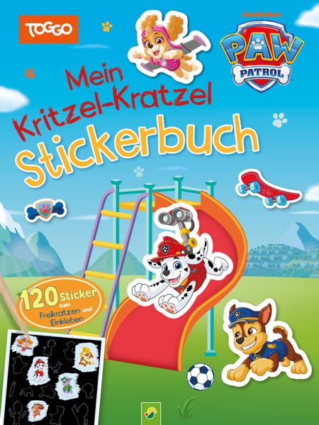 PAW Patrol Mein Kritzel-Kratzel Stickerbuch mit Bambus-Stick