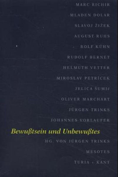 Mesotes. Jahrbuch für philosophischen Ost-West-Dialog / Bewusstsein und Unbewusstes