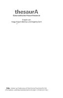 thesaurA - Österreichischer Frauenthesaurus