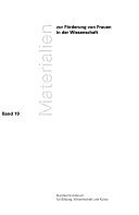 Frauenförderung in Wissenschaft und Forschung