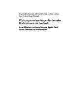 Wirkungsanalyse frauenfördernder Maßnahmen im bm:bwk