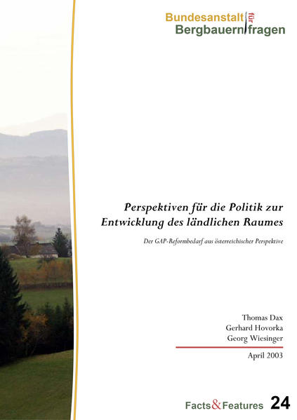Perspektiven für die Politik zur Entwicklung des ländlichen Raumes