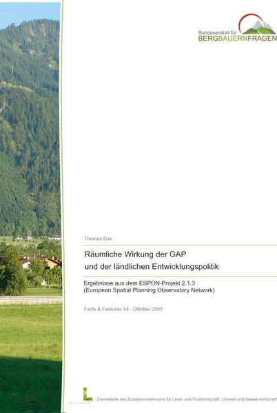 Räumliche Wirkung der GAP und der ländlichen Entwicklungspolitik