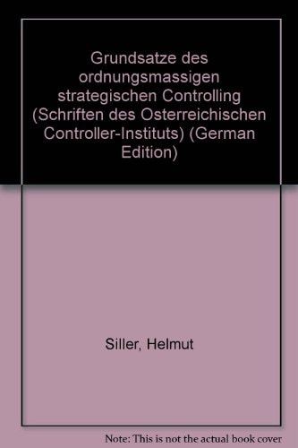 Grundsätze des ordnungsmässigen strategischen Controlling