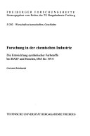 Forschung in der chemischen Industrie