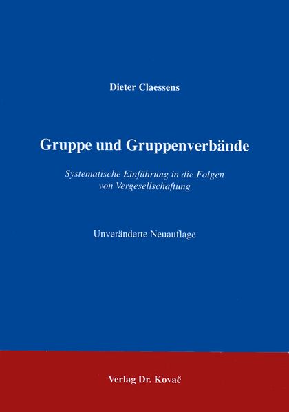 Gruppe und Gruppenverbände
