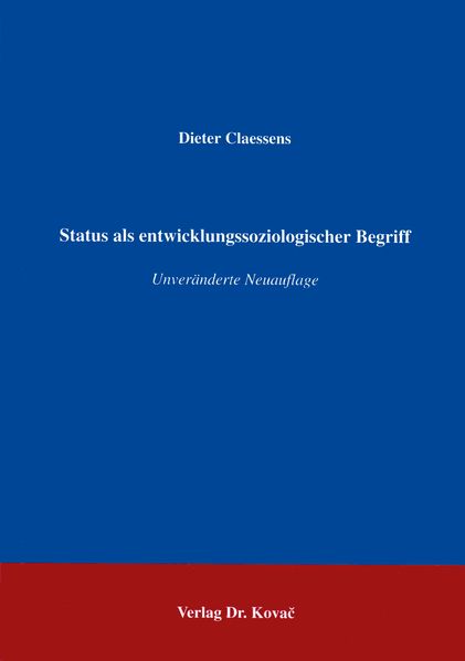 Status als entwicklungssoziologischer Begriff