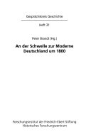 An der Schwelle zur Moderne
