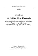 Der Politiker Eduard Bernstein