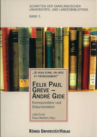 Felix Paul Greve - André Gide