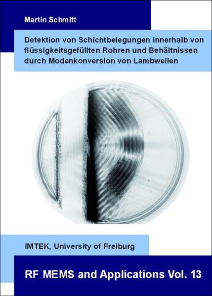Detektion von Schichtbelegungen innerhalb von flüssigkeitsgefüllten Rohren und Behältnissen durch Modenkonversion von Lambwellen