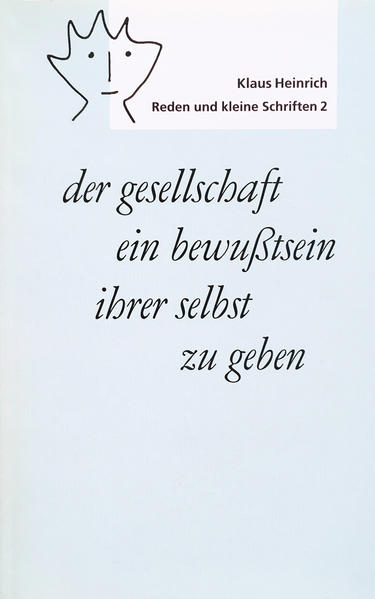 der gesellschaft ein bewußtsein ihrer selbst zu geben