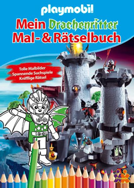 Playmobil. Mein Drachenritter-Mal-und-Rätselbuch