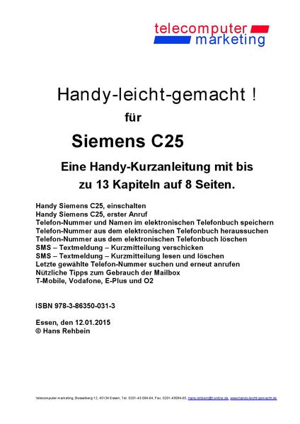 Siemens C25-leicht-gemacht