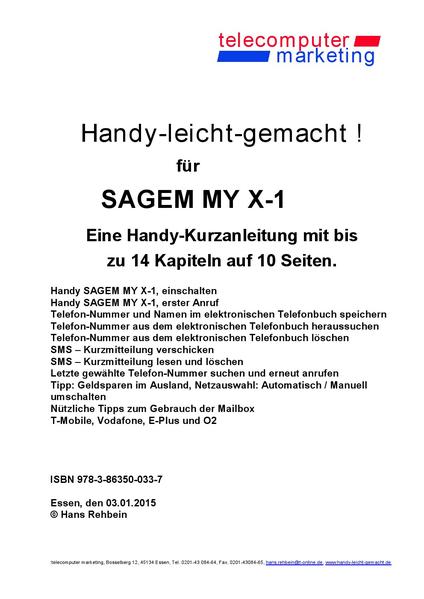 Sagem MY X-1-leicht-gemacht