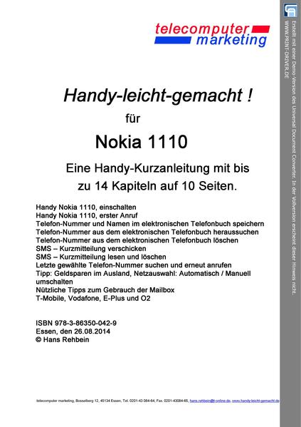 Nokia 1110-leicht-gemacht