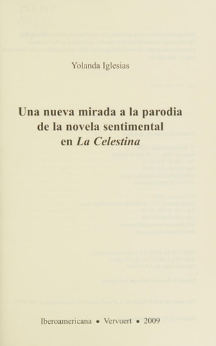 Una nueva mirada a la parodia de la novela sentimental en La Celestina