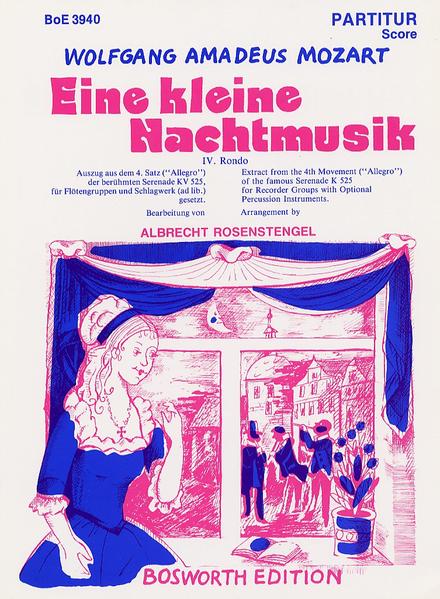 Eine kleine Nachtmusik für Blockflöten-Quartett