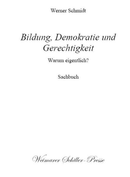 Bildung, Demokratie und Gerechtigkeit