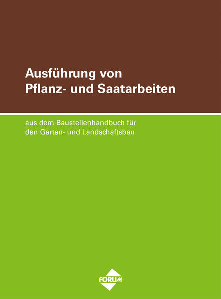 Ausführung von Pflanz- und Saatarbeiten
