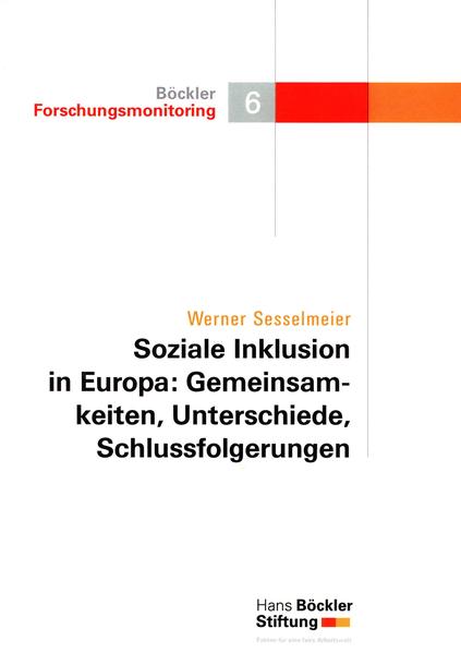Soziale Inklusion in Europa: Gemeinsamkeiten, Unterschiede, Schlussfolgerungen