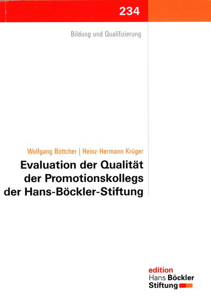Evalution der Qualität der Promotionskollegs der Hans-Böckler-Stiftung