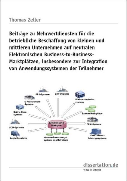 Beiträge zu Mehrwertdiensten für die betriebliche Beschaffung von kleinen und mittleren Unternehmen auf neutralen Elektronischen Business-to-Business-Marktplätzen, insbesondere zur Integration von Anwendungssystemen der Teilnehmer