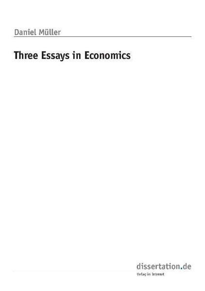 Three Essays in Economics