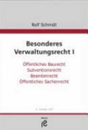 Besonderes Verwaltungsrecht I