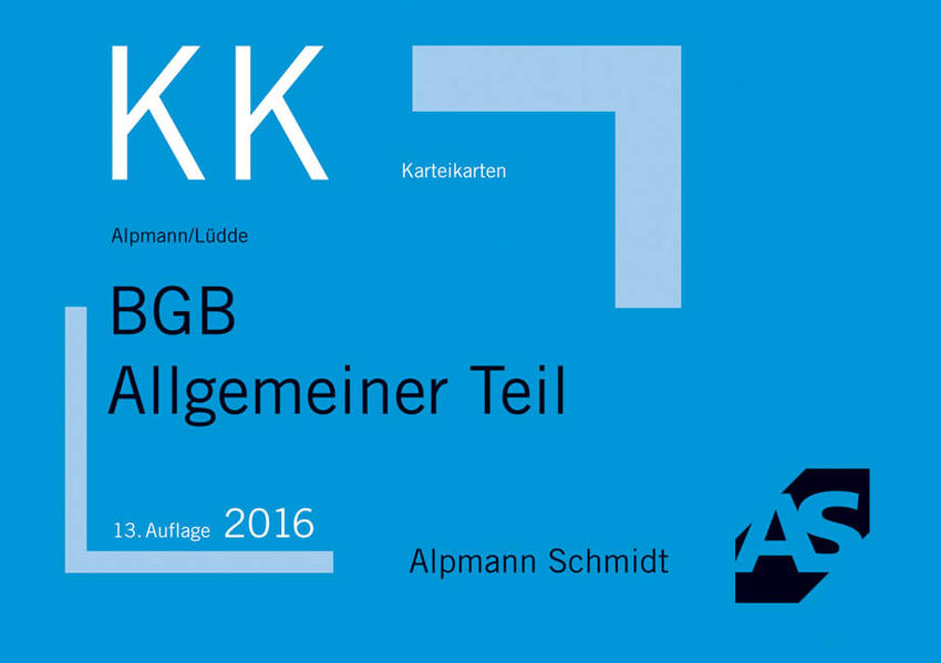 Karteikarten BGB Allgemeiner Teil