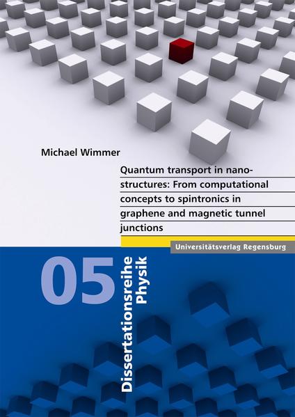 Quantum transport in nanostructures: From computational concepts to spintronics in graphene and magnetic tunnel junctions