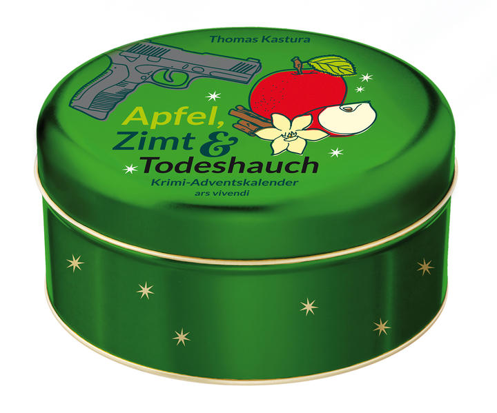 Apfel, Zimt und Todeshauch - Krimi-Adventskalender - Adventskalender mit 24 Karten zum Aufhängen in Blechdose - Mit einer Geschichte von Thomas Kastura