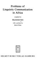 Problems of Linguistic Communication in Africa