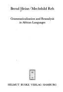 Grammaticalization and Reanalysis in African Languages