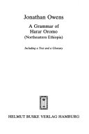 A Grammar of Harar Oromo (Northeastern Ethiopia)