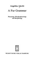 A Fur Grammar
