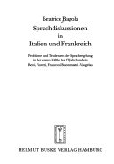 Sprachdiskussionen in Italien und Frankreich