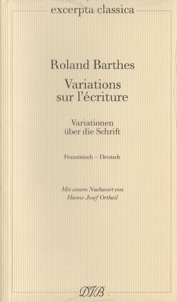 Variations sur l'écriture – Variationen über die Schrift