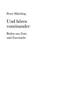 Und hören voneinander