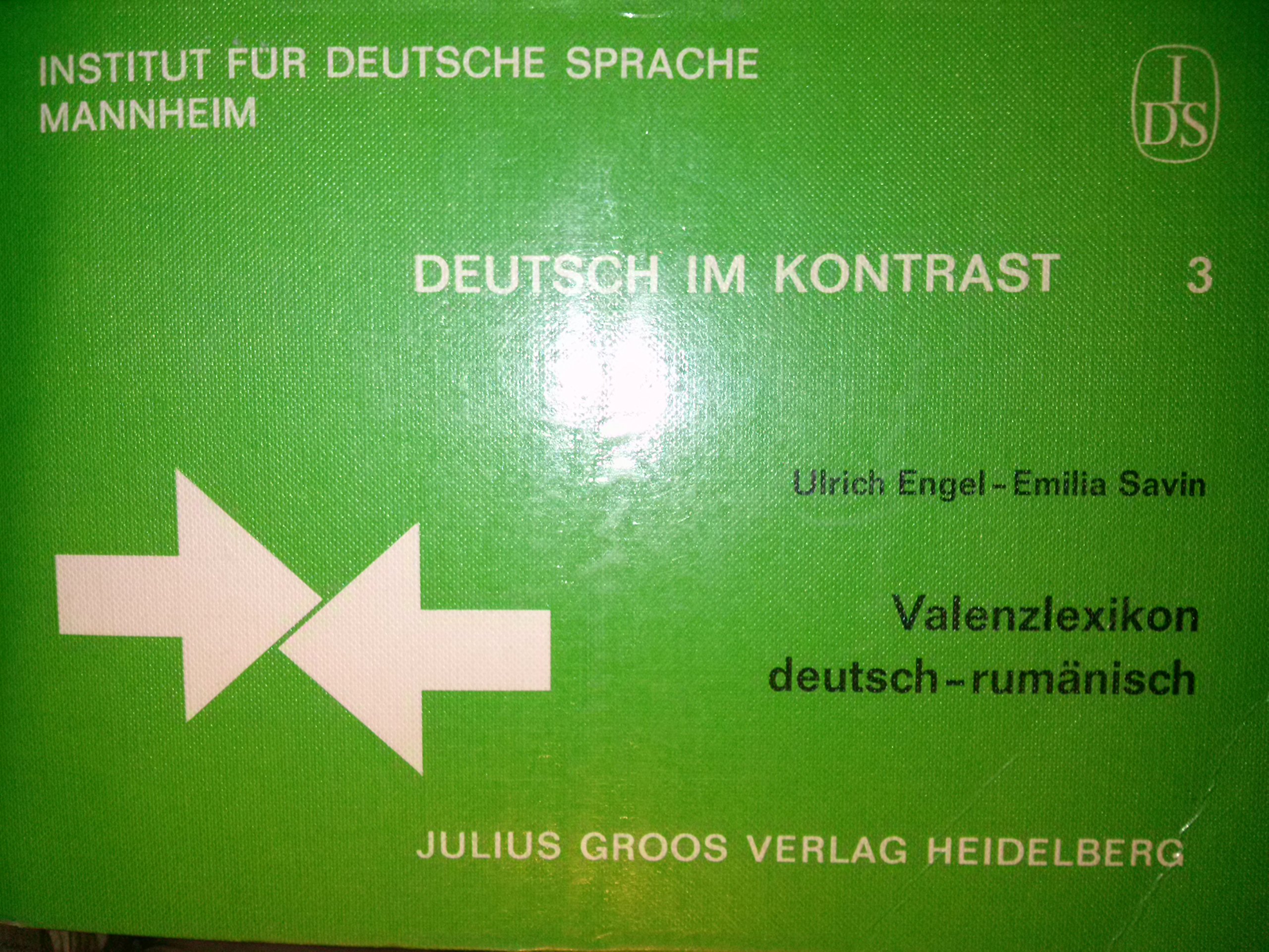Valenzlexikon Deutsch-Rumänisch