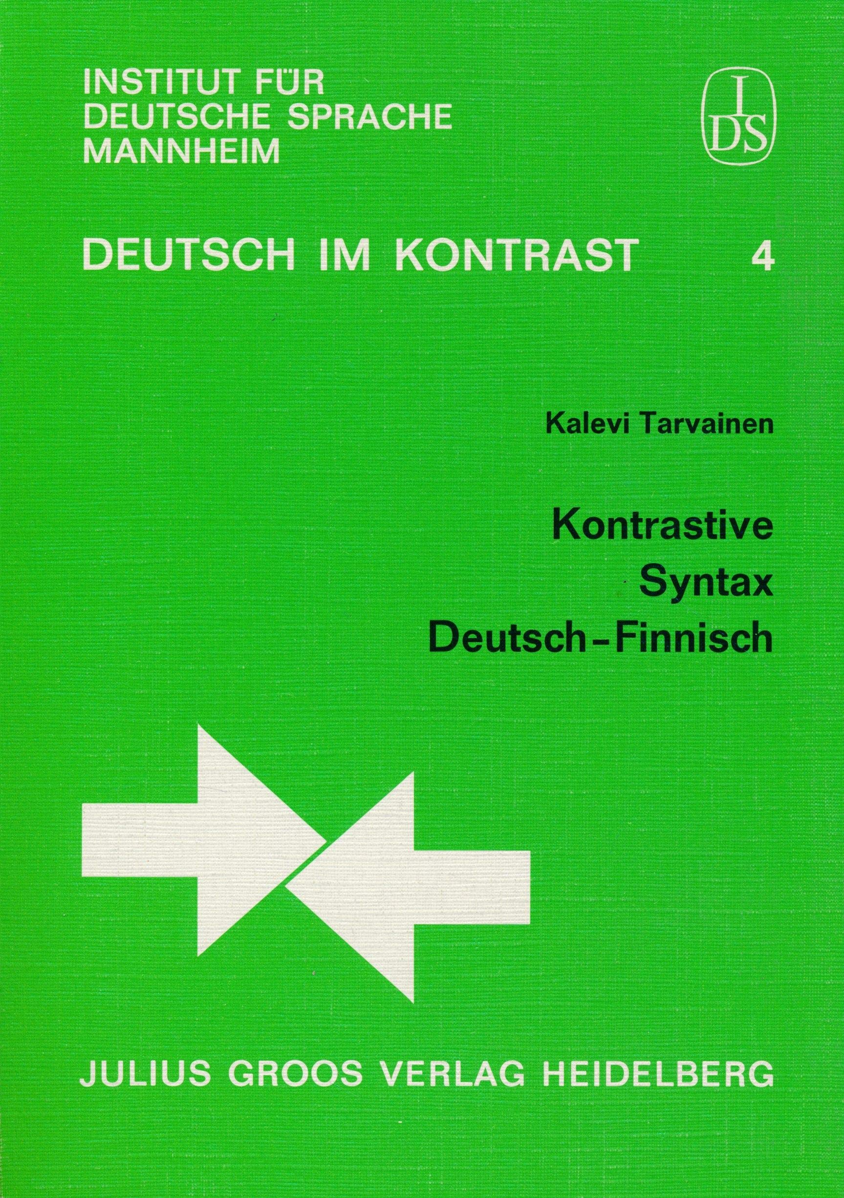 Kontrastive Syntax Deutsch - Finnisch