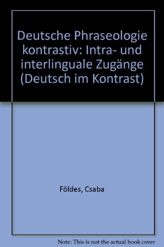 Deutsche Phraseologie kontrastiv