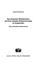 Die deutschen Modalverben und ihre arabischen Entsprechungen