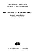 Wortstellung im Sprachvergleich