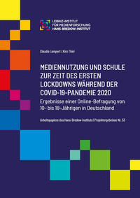 Mediennutzung und Schule zur Zeit des ersten Lockdowns während der Covid-19-Pandemie 2020.